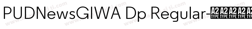 PUDNewsGIWA Dp Regular字体转换